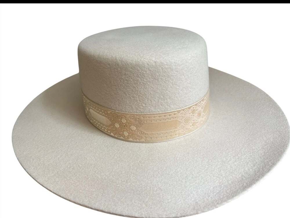 Lack of Color Ivory Wool Fedora Hat Size Medium 57cm